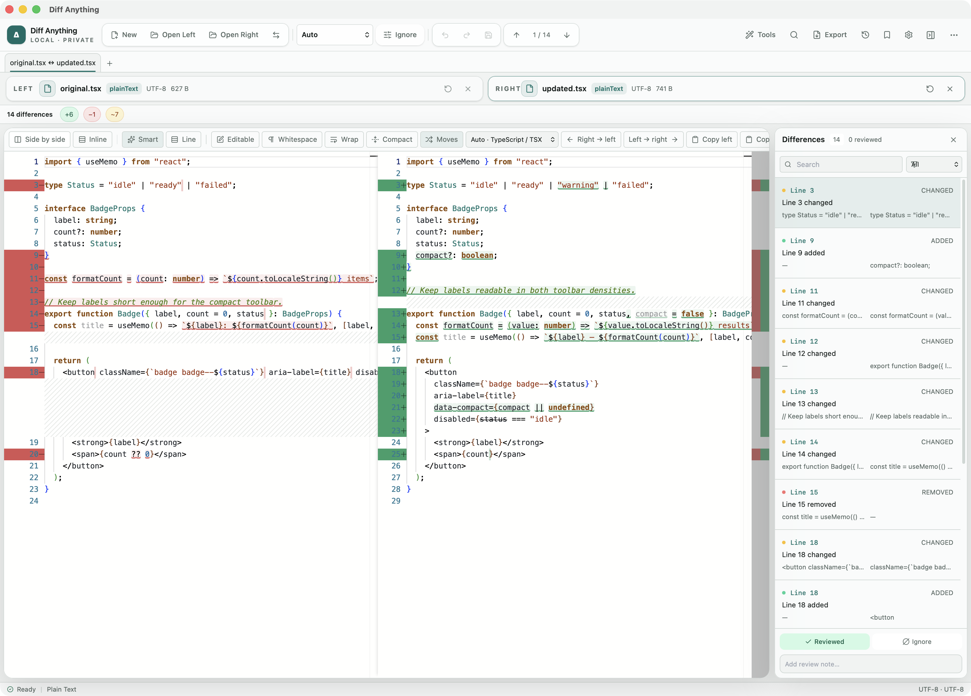 I built one app for comparing folders, archives, PDFs, spreadsheets and code